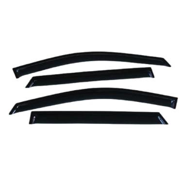 Imagem de GRJQRKHZ Defletor de janela lateral de carro para Hy&undai Santafe 2008-2011 Weathershied viseira de porta vento sol proteção chuva janela lateral defletores de vento