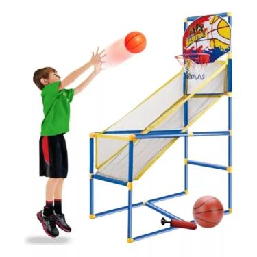 Imagem de Brinquedo Kit Completo Cesta De Basquete Infantil Aro Bola