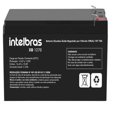 Imagem de Bateria Selada Intelbras 12V 7Ah 1270 Para Nobreak, Alarmes Brinquedos