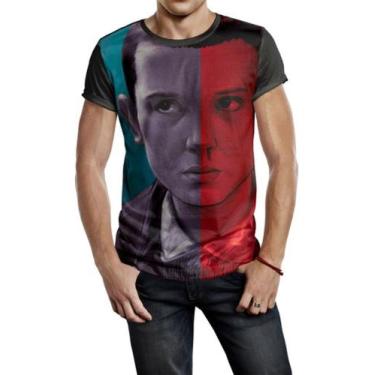 Imagem de Camiseta Masculina Stranger Things Eleven Onze 11 Ref:230 - smoke, Pre