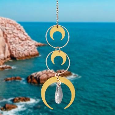 Imagem de Apanhador de sol de cristal para janelas – apanhadores de sol com prismas anjo sino de vento ornamento pendurado para Natal, casamento, jardim, decoração de casa, presente