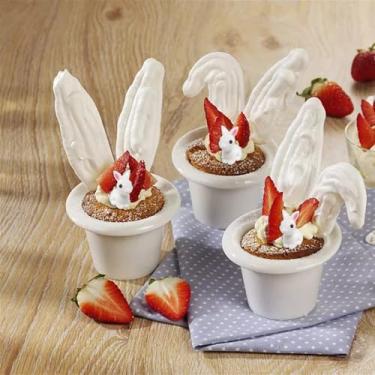 Imagem de 20 peças de estatueta em miniatura de coelho de resina fofa, jardins de fadas, enfeites faça-você-mesmo, decorações de micro paisagens, acessórios decorativos de mesa