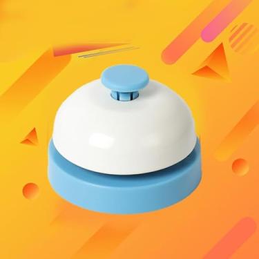 Imagem de Robocall Bell Campainha de bater palmas de mão, sino de chamada, sino robocall, sino de bicicleta, azul