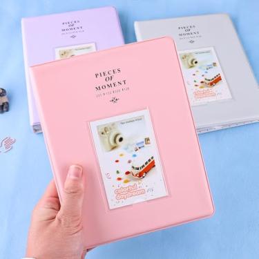 Imagem de Mini álbum de fotos com 128 bolsos para mini câmera Fujifilm instax, álbum de fotos 2 x 3 para câmera instantânea Polaroid 2x3/Fujifilm Instax Mini 1112 9 8 40 Evo, rosa