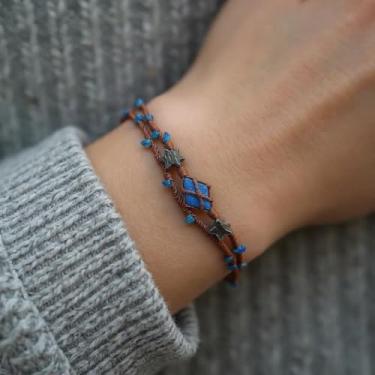 Imagem de Pulseiras Gardenia Ctystal para mulheres, boho, alívio de estresse, ioga, estética, natural, com contas com caixa, One Size, Cristal, Sem Pedra Preciosa