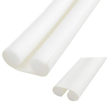 Imagem de Fita de vedação à prova de vento flexível isolante selador porta redução de ruído isolamento acústico casa (branca)