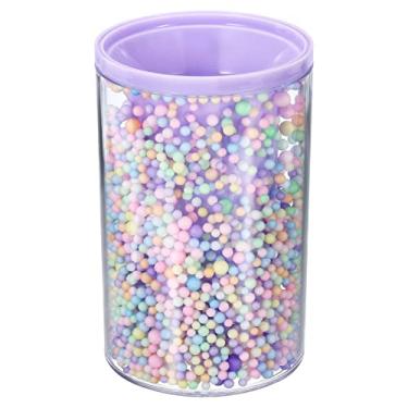 Imagem de Porta-lápis, porta-pincéis de maquiagem de acrílico, organizador de copos, organizador de mesa, suporte de papelaria, roxo