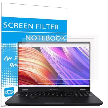 Imagem de i-Tensodo Pacote com 2 protetores de tela antirreflexo para laptop ASUS ProArt Studiobook 16 OLED H7600 de 16 polegadas, laptop ASUS ProArt Studiobook Pro 16 OLED W7600 W7600H3A de 16 polegadas,