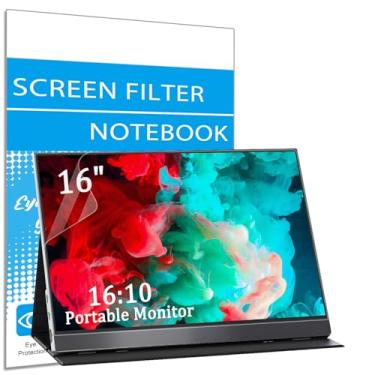 Imagem de i-Tensodo Pacote com 2 protetores de tela antirreflexo para monitores portáteis MNN/KYY/ARZOPA/InnoView/Lepow/ASUS ZenScreen/Newsoul/QQH todos os monitores portáteis de 16 polegadas com laptop de