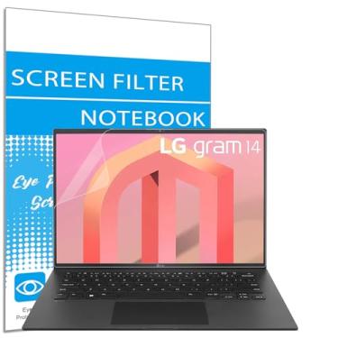 Imagem de i-Tensodo Pacote com 2 protetores de tela fosco de 35.6 cm para LG Gram 35.6 cm, para LG Gram 14T90P/LG Gram 14Z90P, proporção de 16:10, filtro antirreflexo de proteção ocular