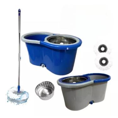 Imagem de Mop Esfregão Rodo Balde Giratório Com Alça - Sortido