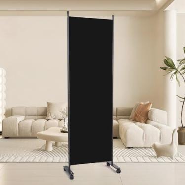 Imagem de Divisor de sala de 55 cm L para divisória de quarto (base resistente), 1 painel divisória divisória de sala, separação de tela independente com rodas dobrável painel de privacidade separador de espaço