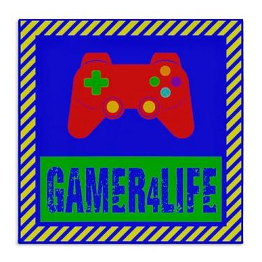 Imagem de Stupell Industries Arte de parede Gamer 4 Life, design de Marcus Prime, 61 x 61 cm