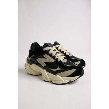 Imagem de Tênis Casual Chunky Com Solado Alto Preto/Bege - ORTOTENIS, Preto, Beg