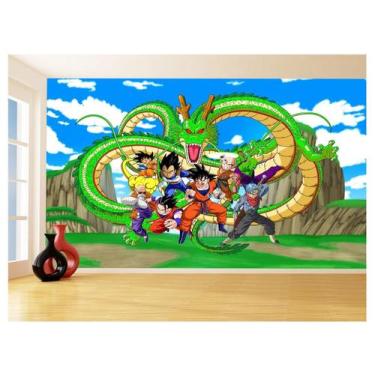 Imagem de Papel De Parede Dragon Ball Goku Vegeta Anime 3,5M Dbz492 - Você Decor