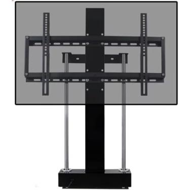 Imagem de FENOKD Suporte de TV elétrico de teto, suporte de TV motorizado, suporte de TV telescópico, suporte de TV motorizado, suporte de TV oculto montado na parede, suporte de TV para TVs de 37 a 75