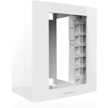 Imagem de Caixa E Placa Sobrepor Para 3 Módulo Pro Facil 85117 Alumbra