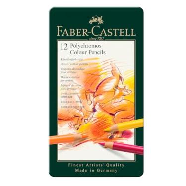 Imagem de A&G EST L. POLYCHROMOS 12 CORES, Faber-Castell, 110012, Multicor, 12 cores
