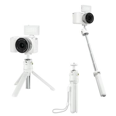 Imagem de JJC Mini tripé de vlogging extensível 2 em 1 e bastão de selfie para Sony ZV-E10 II ZVE10 ZV-1F ZV1F ZV-1 II ZV1 RX100 VII A6100 A6400, Canon PowerShot V1 SX740 HS G7X Mark III EOS R100 R550 0 R10 e