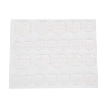 Imagem de Dupla face falsa arte do prego fita adesiva cola adesivo 20 pçs forte adesão diy ferramentas arte do prego para salão de beleza uso doméstico 24 adesivos por fita