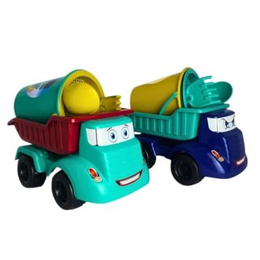 Imagem de Caminhão Basculhante + Balde De Praia Pá E Rastelo Sortido