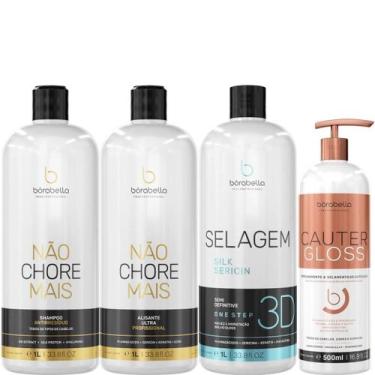 Imagem de Borabella Kit Não Chore + Selagem 3x1L + Cauter 500ml