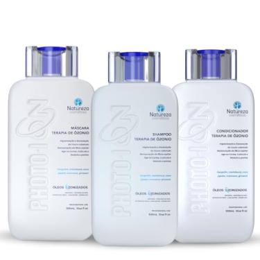Imagem de Kit Terapia de Ozônio 300ml - Shampoo + Máscara + Condicionador - Natureza Cosméticos