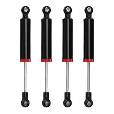 Imagem de RiToEasysports 4 Pçs Amortecedor, Liga de 100mm Alta Simulado Rc Amortecedor Conjunto de óleo para 1/10 Rc Crawler Carro (BLACK)