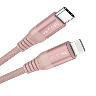 Imagem de Cabo para Iphone/ipad Type C/Lightning Mfi Dragon Turbo Vx Case - Rosê