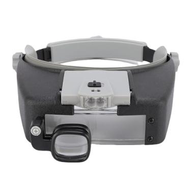 Imagem de RiToEasysports Lupa de Cabeça LED Lupa Ajustável Com Luz Removível para Reparo de Relógio e Leitura de Trabalho de Precisão ABS e Lente óptica 2 Mãos Livres LED para