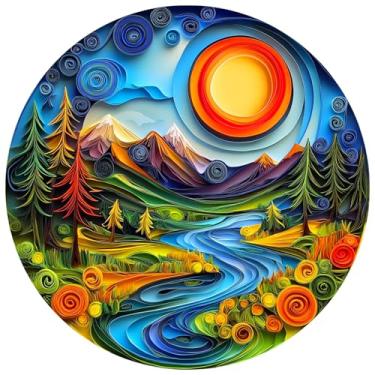 Imagem de 1000 Piece Puzzle for Adults - Canyon Sunrise Landscape Jigsaw Puzzles Paper-Cutting Art - Brain Teaser Adult Puzzles - Christmas Birthday Gifts for Women/Men