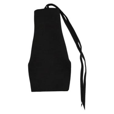 Imagem de Dynwave Vestido feminino em escala 1:6, para montar suas próprias bonecas, acessórios para bonecas fashion, roupa feminina em escala 1/6 com saia curta e, Preto