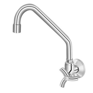 Imagem de Torneira Cozinha Parede Bica Alta Docolprimor Cromado - Docol 21158