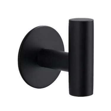 Imagem de Prateleiras suspensas Mr And Ms-cabides escovados dourados, gancho de parede para casa, rack de banheiro autoadesivo, 2 ou 4 peças(Preto,4pcs)