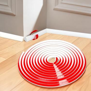 Imagem de Acshio Moldagem flexível de um quarto redondo, acabamento de borracha de silicone dobrável de 236 polegadas, acabamento de borda de banheira autoadesivo à prova d'água para borda de parede, canto de