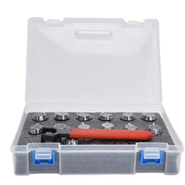 Imagem de Conjunto de mandril de pinça ER20 13 unidades Kit de pinças de fresagem CNC de alta precisão para ferramentas de torno de máquina de gravura Aço de alta velocidade durável 1 mm a