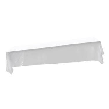 Imagem de Naroote Toalha de Mesa Retangular Resistente a Manchas para Decoração de Festa de Banquete – Durável e Elegante para Qualquer Ocasião – 145x320cm (Branco)