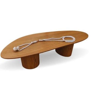 Imagem de Mesa De Centro Trendy Organica Duo 100x60cm Cor Freijó - Modelar Art