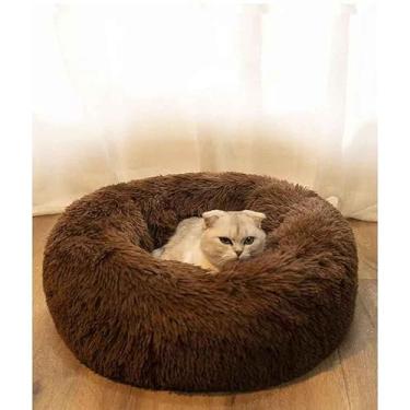 Imagem de Cama Nuvem Pet Antialérgica Tie Dye – Conforto para Cachorros e Gatos de Pequeno e Médio Porte(marrom liso,1m XL)