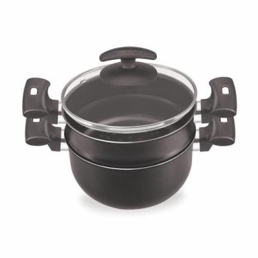 Imagem de Jogo para Cozimento a Vapor Black em Antiaderente 20cm - Fortaleza