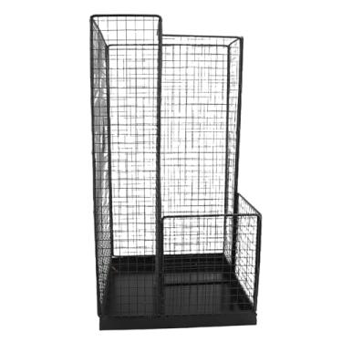 Imagem de Rack de armazenamento de guarda-chuva Malha de ferro à prova de água à prova de ferrugem Organizador de porta-guarda-chuva compacto para porta frontal para uso interno e externo