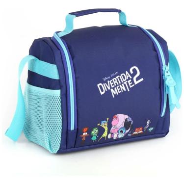 Imagem de Lancheira Térmica Divertidamente Infantil Escolar Azul Luxcel