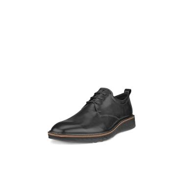 Imagem de ECCO Sapato Oxford masculino St.1 Hybrid Plain Toe, Preto liso, 12-12.5