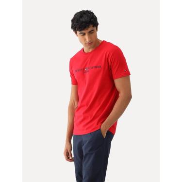 Imagem de Camiseta Tommy Hilfiger Masculina Core Logo Vermelha-Masculino
