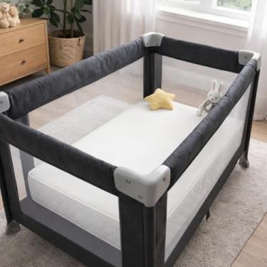 Imagem de Colchão de Bebê Berço Chiqueirinho 100cmx70cm LinoConfort - Um Lado Impermeável