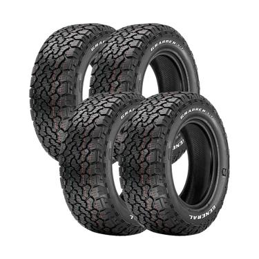 Imagem de Jogo 4 Pneus General Tire by Continental Aro 16 Grabber A/TX 265/70R16 112T - Letras Brancas