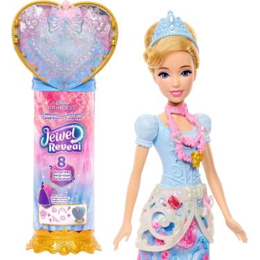 Imagem de Boneca Fashion Mattel Disney Princesa Cinderela com 8 Surpresas