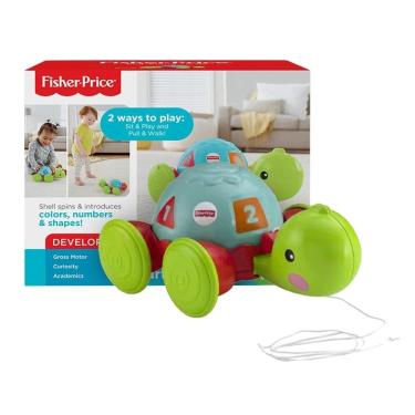 Imagem de Brinquedo Fisher-Price Empurra Tartaruga para Bebês