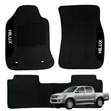 Imagem de Tapete Hilux 2005 2006 2007 2008 2009 2010 2011 2012 2013 2014 2015 Jogo Automotivo Carpete