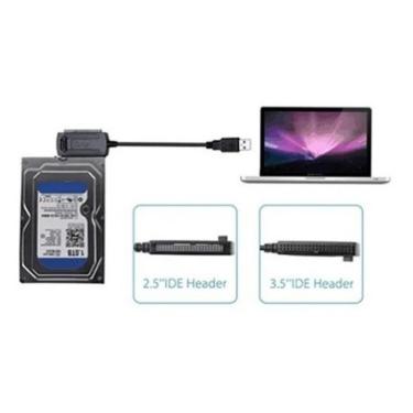Imagem de Cabo Conversor Adaptador Hd Ssd Sata Pata Ide Para Usb 2.0
